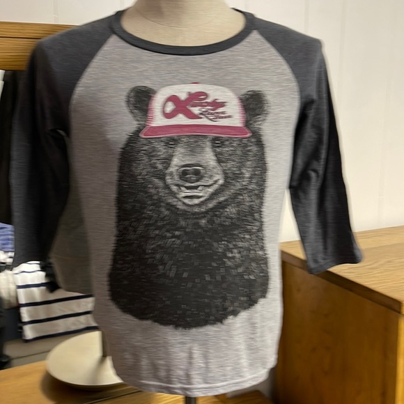 Westcoastees baseball shirt Lucky Beer Bear xsmall - Picture 2 of 5